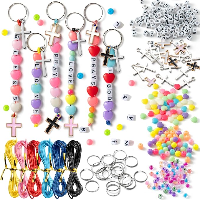 WATINC DIY Cross Keychain Making Crafts by WATINC