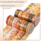 Mr. Pen- Washi Tape Set, 21 Rolls, Autumn Leaves | 5.5 Yards/Roll, Washi Tape - Image 3