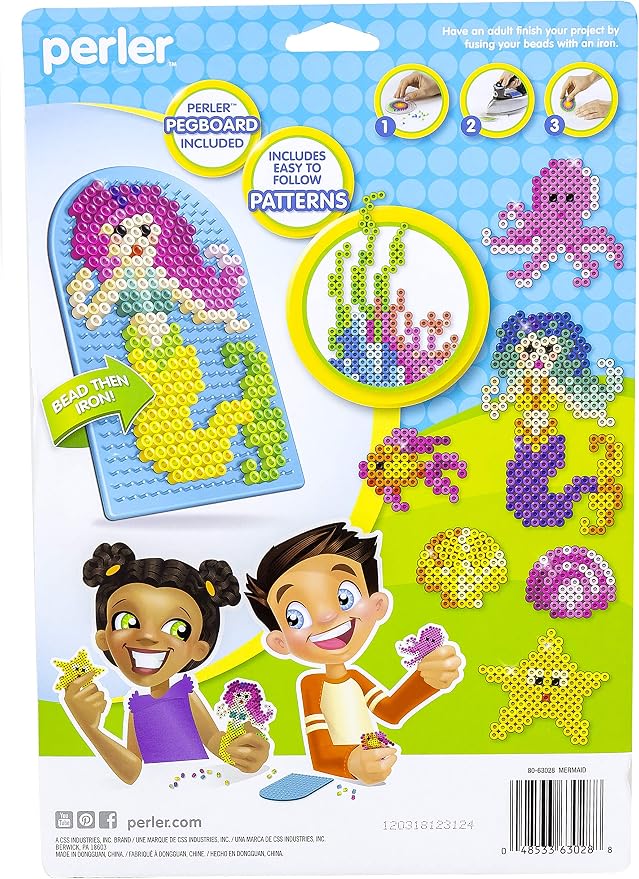 Perler Beads Mermaid and Ocean Animals Fused Bead Kit - Image 2