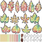 WinnerWhy 36 Sets Maple Diamond Painting Ornaments DIY Gem Window Art Sun by WinnerWhy
