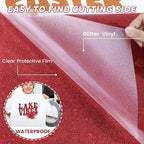 DUEUIOE Glitter Heat Transfer Vinyl 12 Pack 12x10 Inch Easy Cut Glitter HTV - Image 4