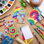 Honoson 48 Pcs Mini Tie Dye Notepads - Image 4
