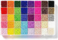 40 Colors 3mm Seed Beads, Craft and Bracelet Making by Unknown
