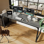 Huuger Computer Desk, 70 Inch Office Desk, Gaming Desk - Image 6