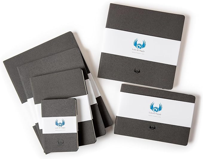 Square-Shaped Sketchbook, 8.3 x 8.3 inches, Lays Flat Flexible Sketch Book - Image 11