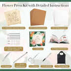 Aboofx Flower Press Kit, Craft Kits 11"x11" 10 Layers Wooden Flower Pressing Kit - Image 6