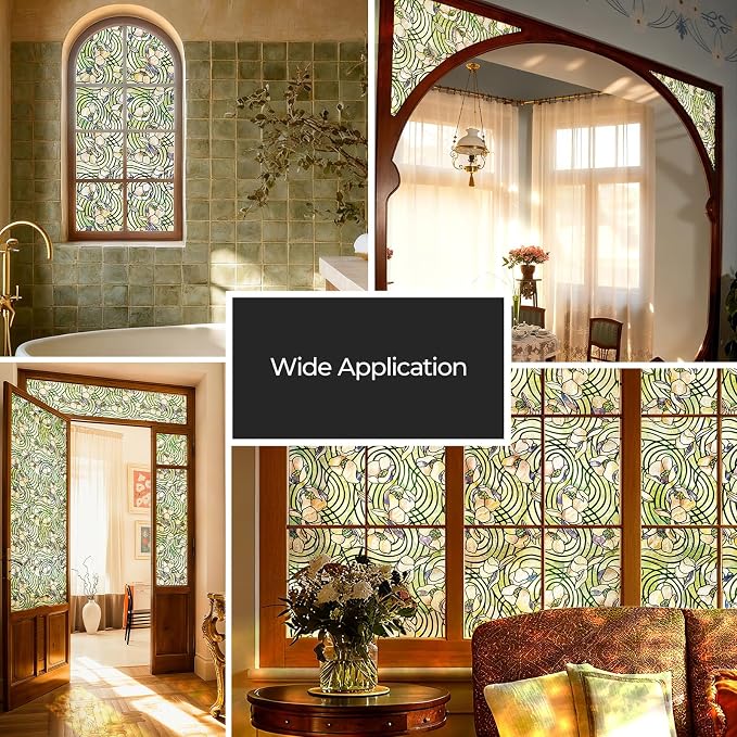 3D Stained Glass Window Film, Decorative Window Privacy Film - Image 7