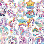 50 Pcs Clear PET Unicorn Aesthetic Stickers - Image 7