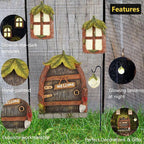 Miniature Fairy Garden Accessories Fairy Door and Windows - Image 4