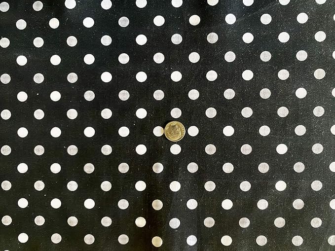 Valentina Textile inc Small Polka Dot Poly Cotton Multi-Colors 60" Wide by VALENTINATEXTILEINC