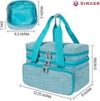 SINGER Sewing Accessories Organizer – Double Layer Portable Sewing Storage Bag - Image 6