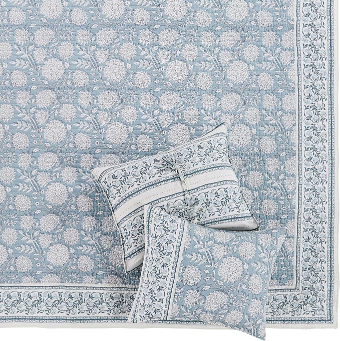 Levtex Home – Adare Blue Bedspread Set – Twin Bedspread and 1 Standard Sham – - Image 5
