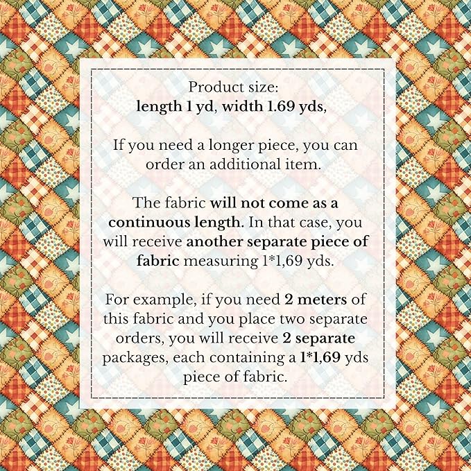 100% Cotton Fabric by the Yard – Turkish Quality Quilting & Sewing Fabric - Image 4