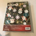 Janlynn Corp. Counted Cross Stitch Kit, Santa's Snowflake Ornament Collection by Janlynn