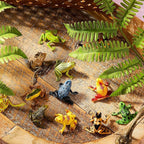 Civaner 60 Pieces Plastic Frogs Toy Mini Vinyl Realistic Frog Decorations Fun - Image 7