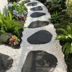 Mulctun 45LB Natural White Rocks, 1/4"-3/4" Garden River Rock, Decorative - Image 4