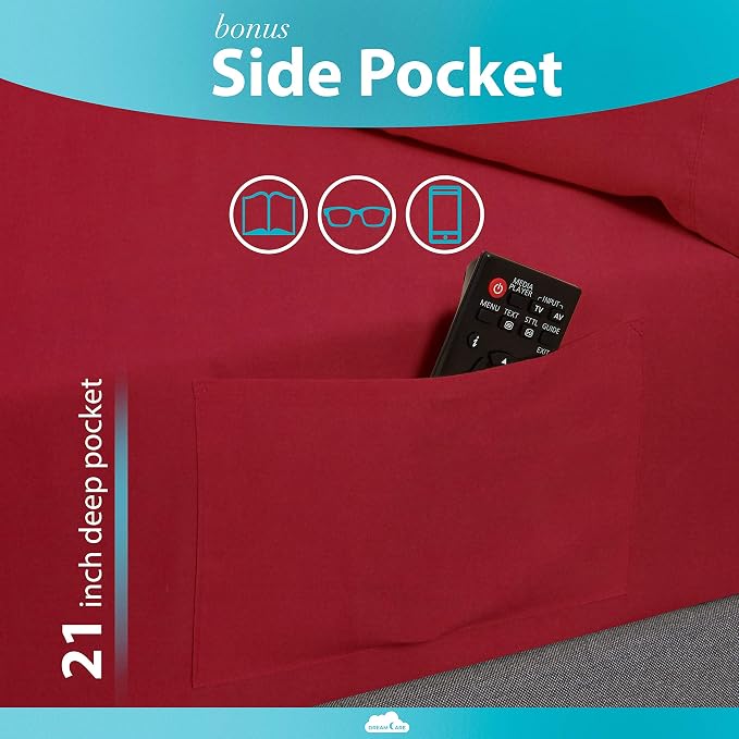 DREAMCARE Twin XL Fitted Sheet - Image 3