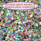 Half Pound Assorted Glass Beads - Image 6