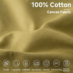 Simple&Opulence 100% Cotton Canvas Fabric 10oz. 59 Inch by The Yard, Nature - Image 2