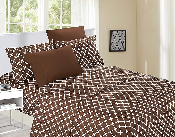 Elegant Comfort Luxury Softest and Coziest 6-Piece Bed Sheet Set, Wrinkle by ELEGANTCOMFORT