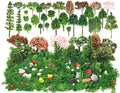 Hoteam 72 Pcs Miniature Garden Accessories Mini Moss Garden Animals Rabbit Owl by Hoteam
