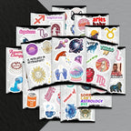 100Pcs Astrology Stickers for Water Bottle, Laptop - Image 7