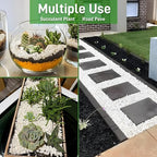 Mulctun 45LB Natural White Rocks, 1/4"-3/4" Garden River Rock, Decorative - Image 5