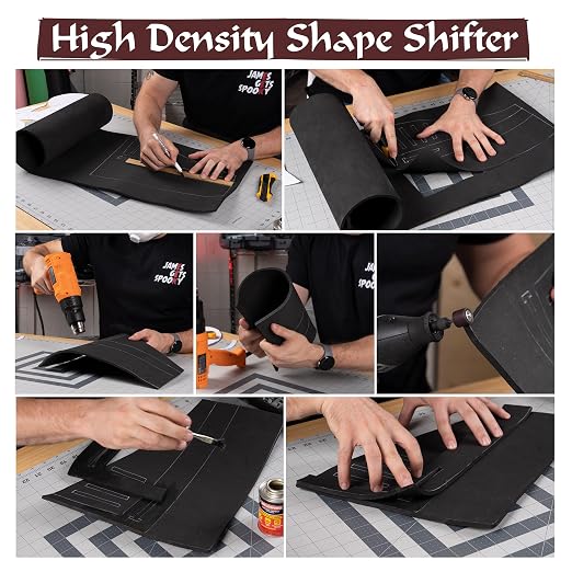 Shape Retention EVA Cosplay Foam - 3mm Thick Black 14”x39” High Density EVA - Image 5