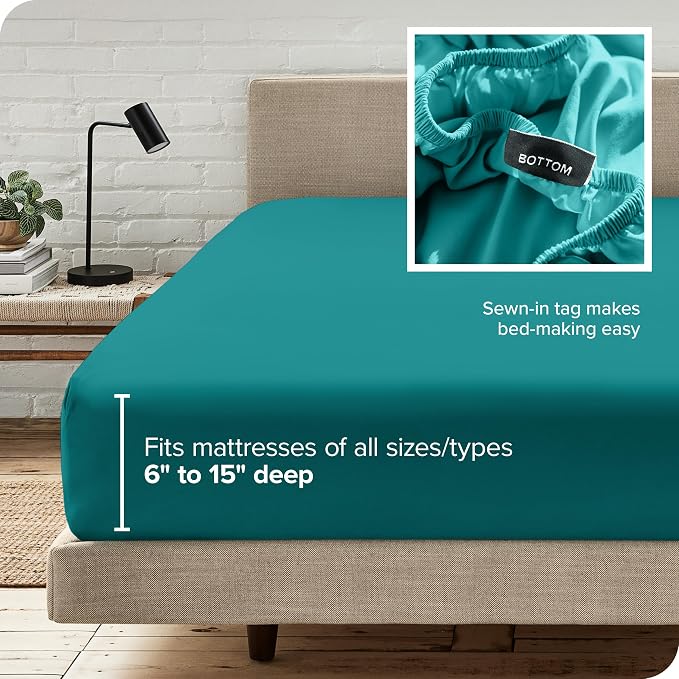 Bare Home Fitted Bottom Sheet Twin XL Size - Image 6