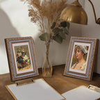 eletecpro 4x6 Vintage Picture Frame, Glass Cover, Horizontal or Vertical - Image 6