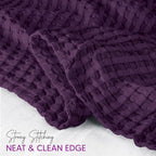 Utopia Bedding 100% Cotton Waffle Weave Blanket Queen Size - Image 6