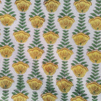 E-Tailor® Hand-Block Printed Pre-Cut Cotton Fabric Ideal - Image 3