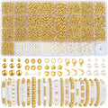 Funtopia Spacer Beads for Jewelry Making, 4mm 6mm 8mm Spacer Loose Ball Bead by Funtopia