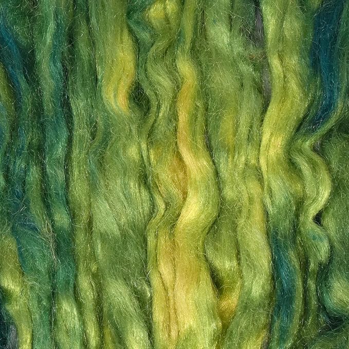 Hand Dyed FIRESTAR Nylon Fiber for Spinning, Felting and Doll Making. Trilobal - Image 2