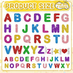 Foam Letter Stickers, 7 Sheets 3D Glitter Alphabet Stickers - Image 2