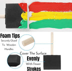 Bates 3-Inch Foam Paint Brushes, 12 Pack - Image 5