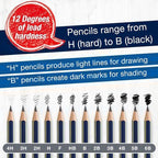 Faber-Castell Graphite Pencils Drawing Set | Back to School Art Supplies | 12 - Image 5