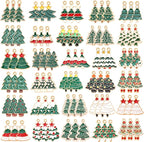 SANNIX 90 Pcs Christmas Charms for Jewelry Making, Christmas Tree Charms by SANNIX