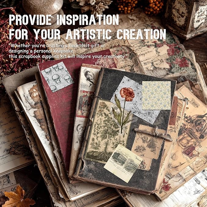 slapaflife 450 PCS Vintage Scrapbook Supplies Junk Journal Supplies, Scrapbook - Image 6