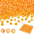 BONNY BOXX 1000pcs 6mm Acrylic Faceted Round Crystal Beads Transparent Orange by BONNY+BOXX