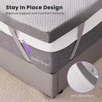 SINWEEK 2 Inch Gel Memory Foam Mattress Topper Queen Size, Pad - Image 6