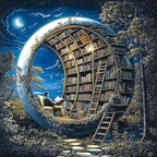 MINIWAN Magic Moon Library Jigsaw Puzzles by MINIWAN
