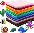Reginary 120 Pcs 6 x 6 Inch Felt Sheets Bulk by Reginary