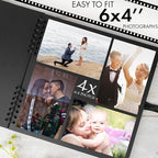 Bstorify Square Large Black Scrapbook Photo Albums 80 Pages Thick Kraft Paper - Image 4