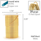The Beadsmith Wire Elements 20-Gauge Lacquered Tarnish-Resistant Copper Wire - Image 4