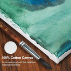 PHOENIX Professional Stretched Watercolor Canvas - Image 7