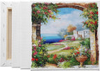 FIXSMITH Stretched White Blank Canvas- 8x8 Inch, 8 Pack, 100% Cotton, 5/8 Inch - Image 5