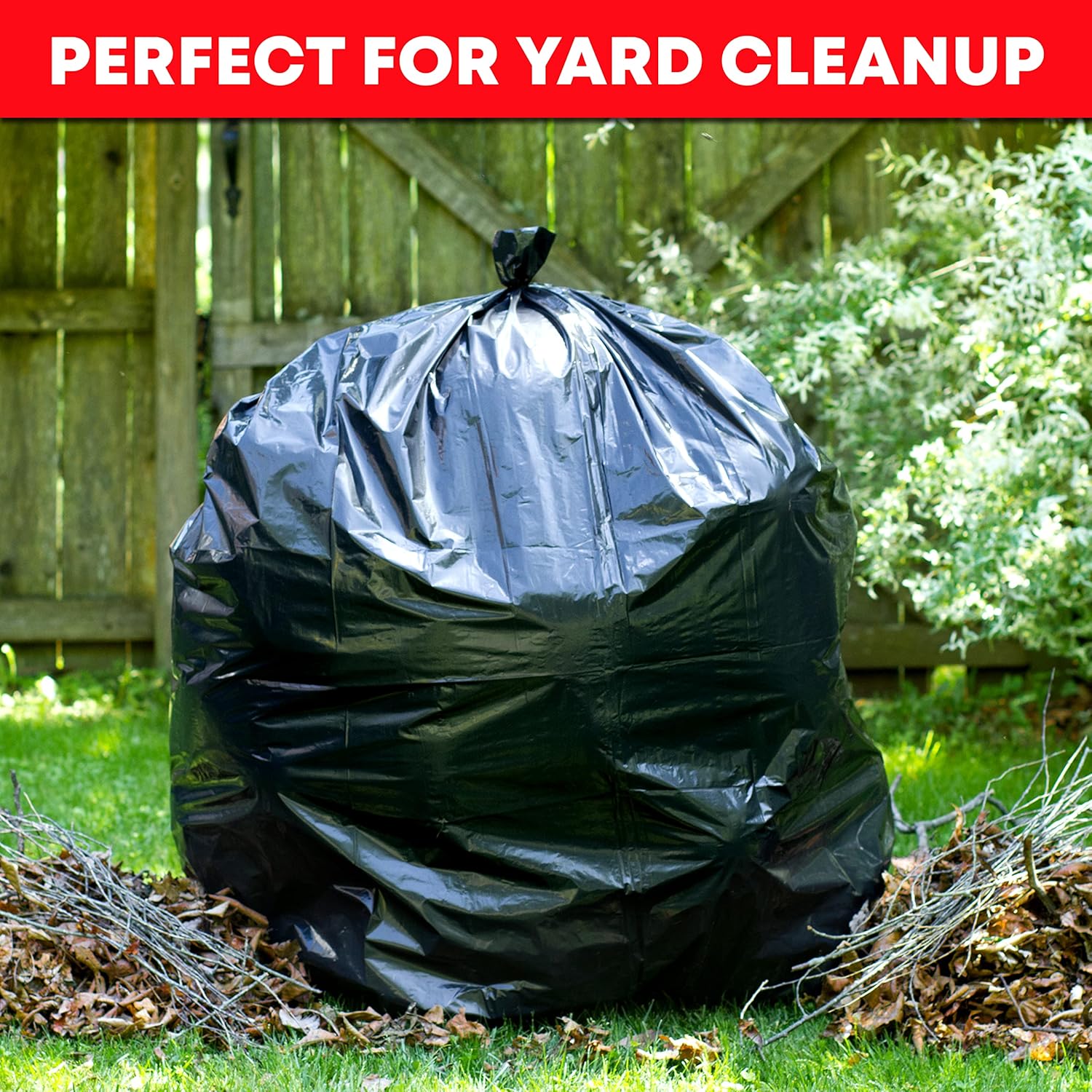 Veska 95-96 Gallon Trash Bags Heavy Duty, (ValuePack 25 Bags w/Ties) 100 Gallon Extra Large Trash Bags, 90 Gallon, 95 Gallon, 96 Gallon Heavy Duty Big Garbage Bags