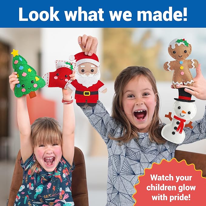 Craftorama Sewing Kit for Kids, Fun and Educational Christmas Craft Set for - Image 6