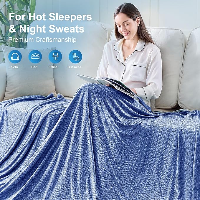 KMUSET Cooling Blanket Full Size（80"x90", Double Sided Summer Cooling Blankets - Image 8